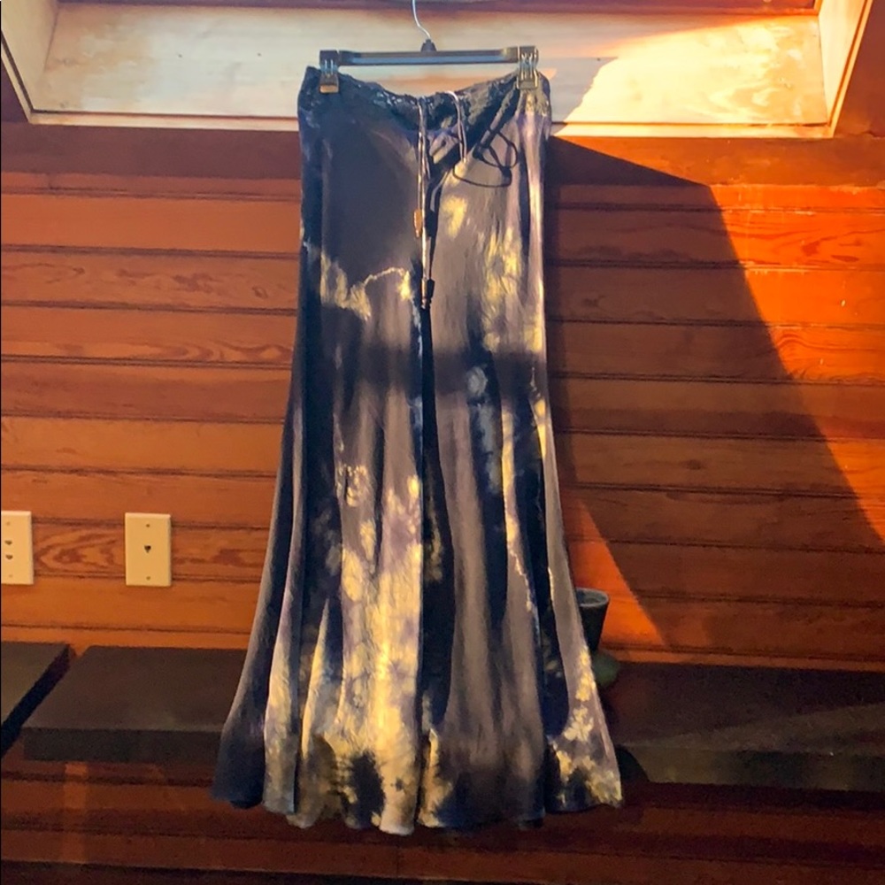 Luxurious charmeuse bias satin skirt